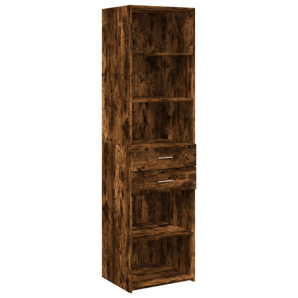 Hochschrank Schmal Räuchereiche 50x42,5x225 cm Holzwerkstoff