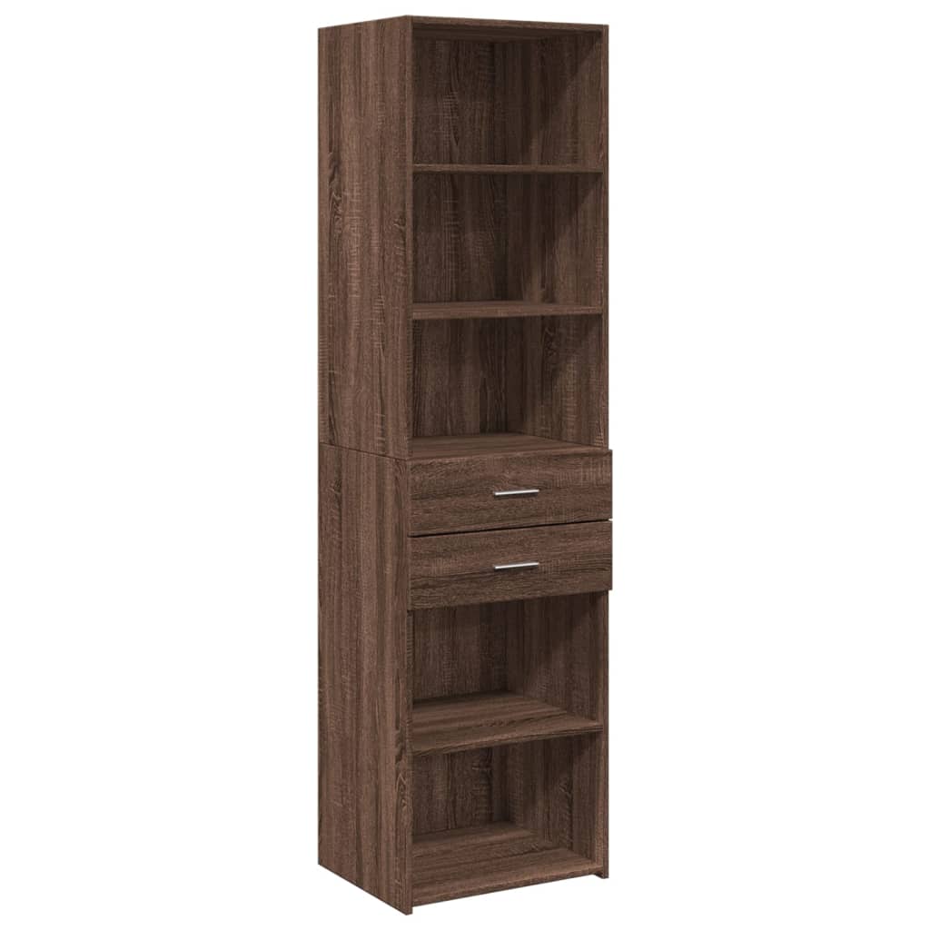 Hochschrank Schmal Eichen-Optik 50x42,5x225 cm Holzwerkstoff