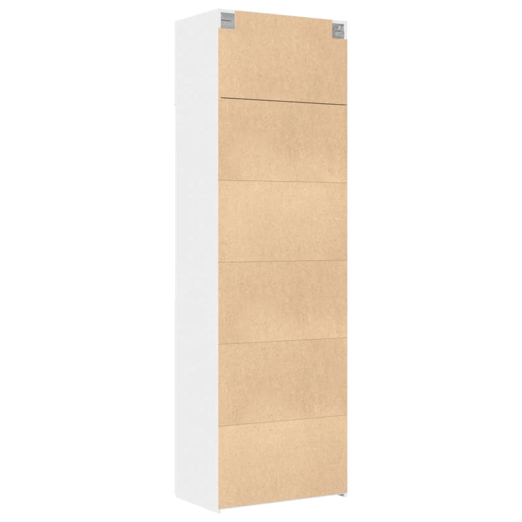 Hochschrank Weiß 70x42,5x225 cm Holzwerkstoff