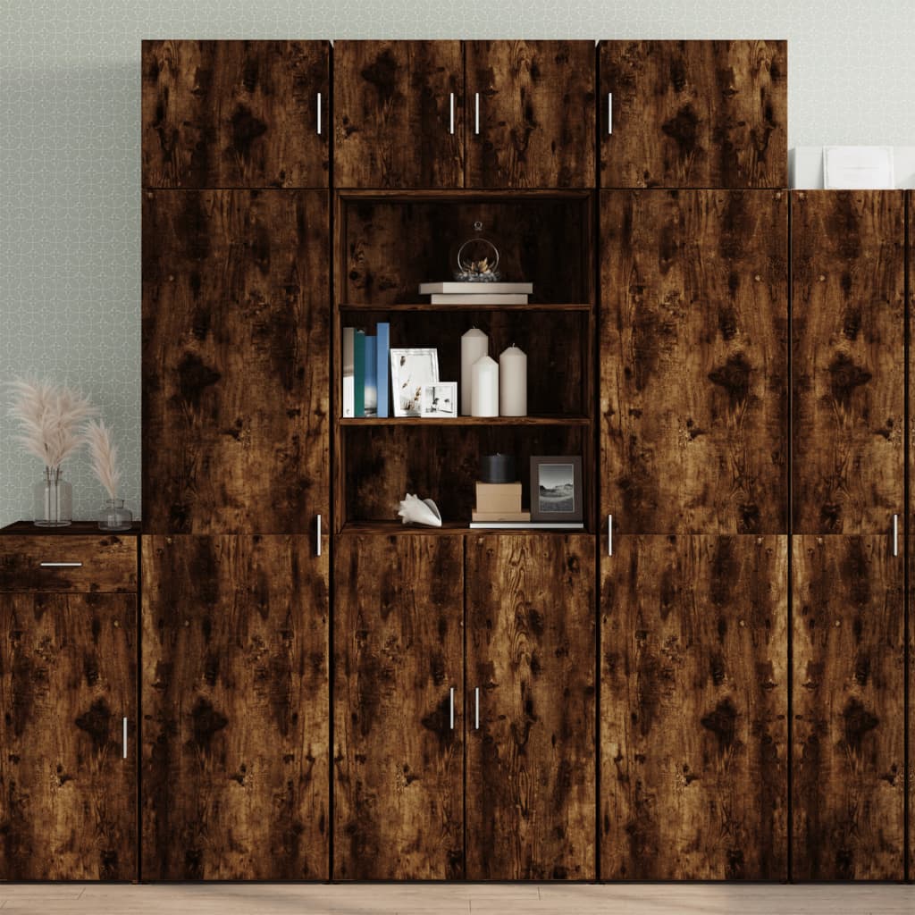 Hochschrank Räuchereiche 70x42,5x225 cm Holzwerkstoff