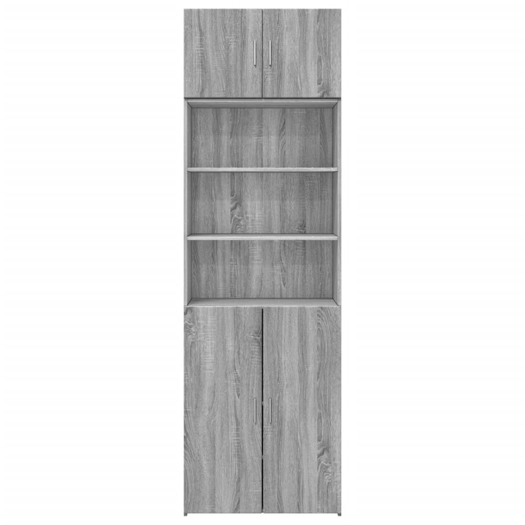 Hochschrank Grau Sonoma 70x42,5x225 cm Holzwerkstoff