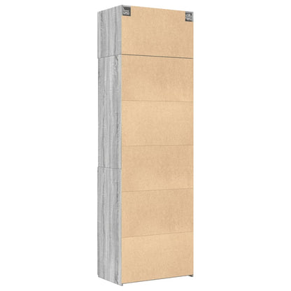 Hochschrank Grau Sonoma 70x42,5x225 cm Holzwerkstoff