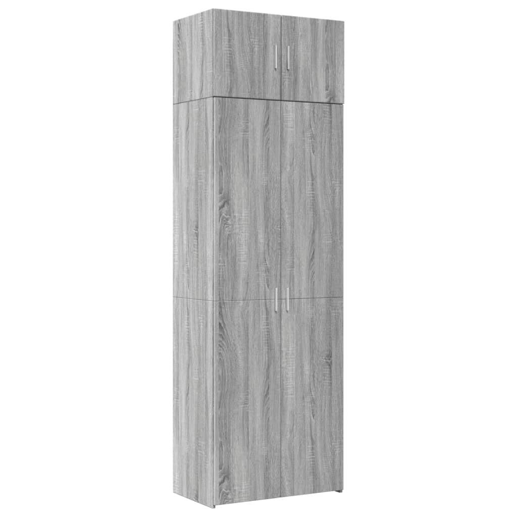 Hochschrank Grau Sonoma 70x42,5x225 cm Holzwerkstoff