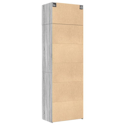 Hochschrank Grau Sonoma 70x42,5x225 cm Holzwerkstoff