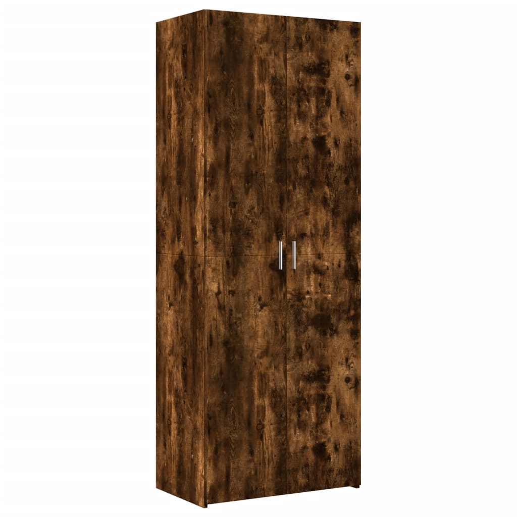 Hochschrank Räuchereiche 70x42,5x225 cm Holzwerkstoff