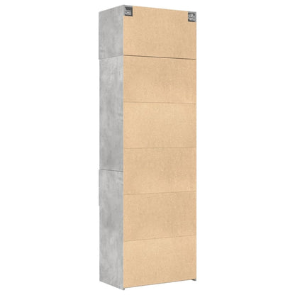 Hochschrank Betongrau 70x42,5x225 cm Holzwerkstoff