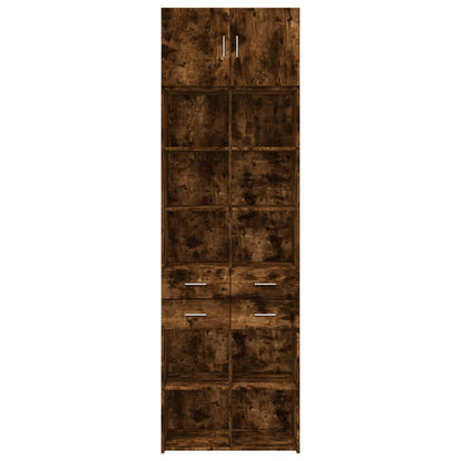 Hochschrank Räuchereiche 70x42,5x225 cm Holzwerkstoff