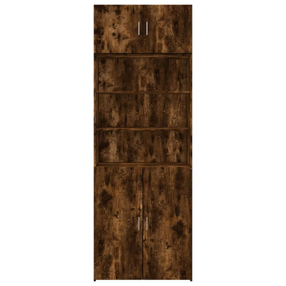 Hochschrank Räuchereiche 80x42,5x225 cm Holzwerkstoff