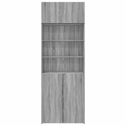 Hochschrank Grau Sonoma 80x42,5x225 cm Holzwerkstoff