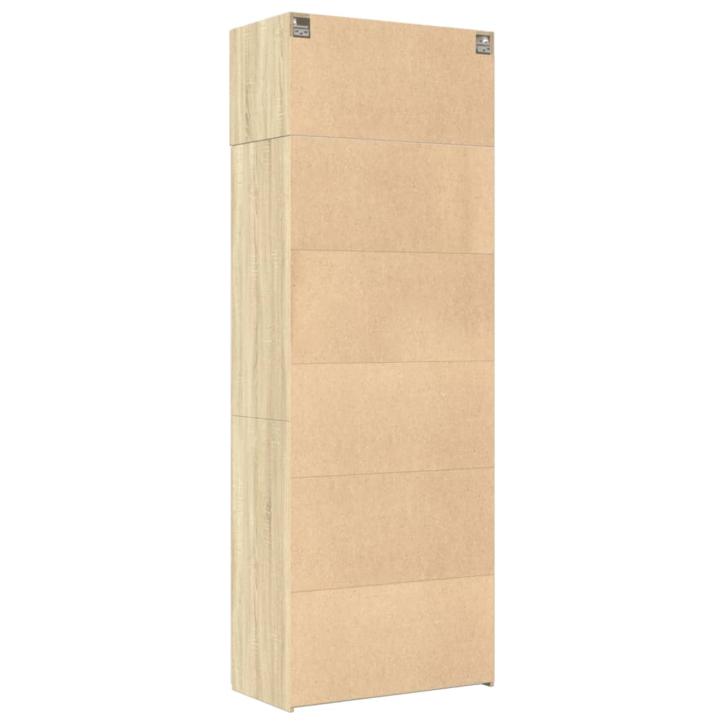 Hochschrank Sonoma-Eiche 80x42,5x225 cm Holzwerkstoff