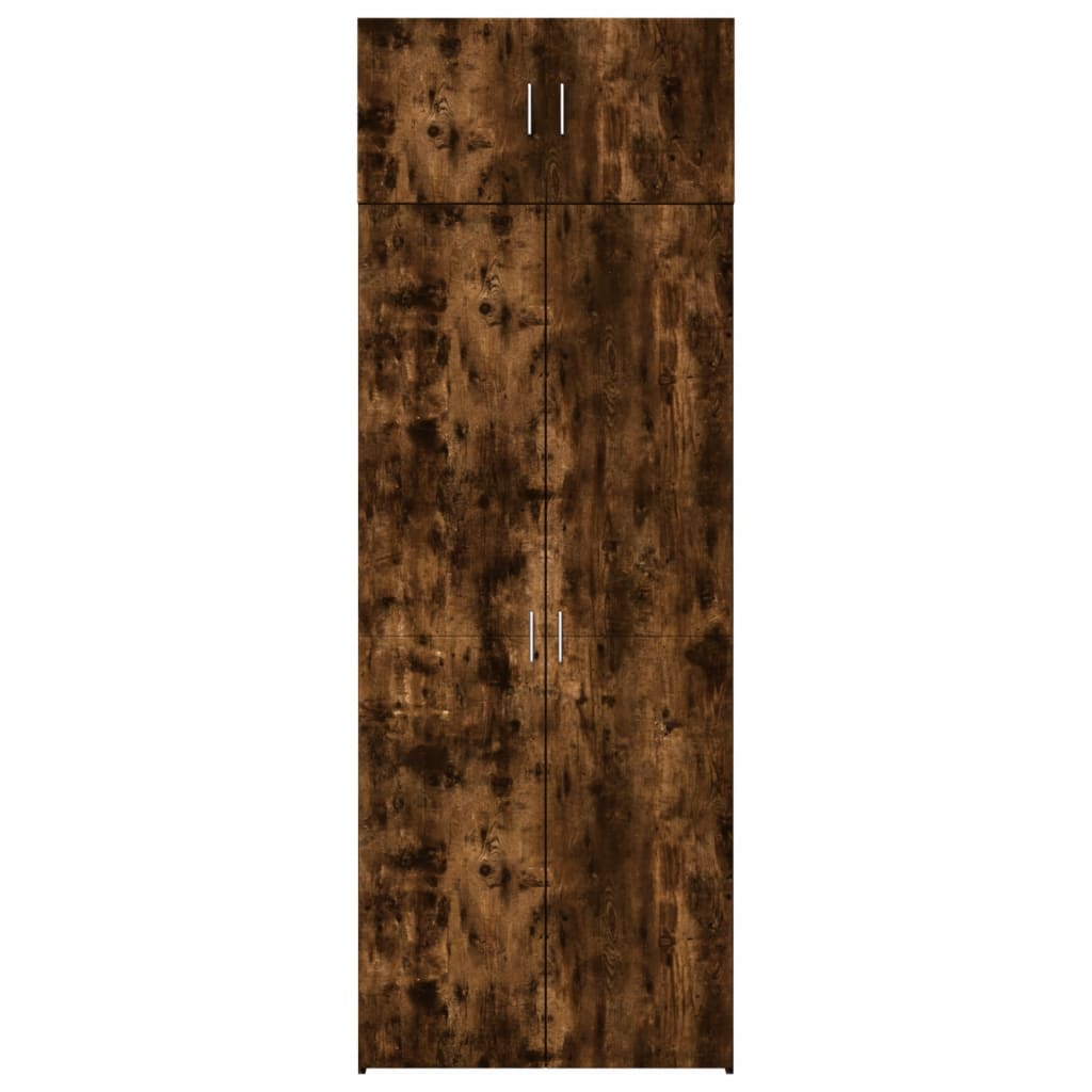 Hochschrank Räuchereiche 80x42,5x225 cm Holzwerkstoff