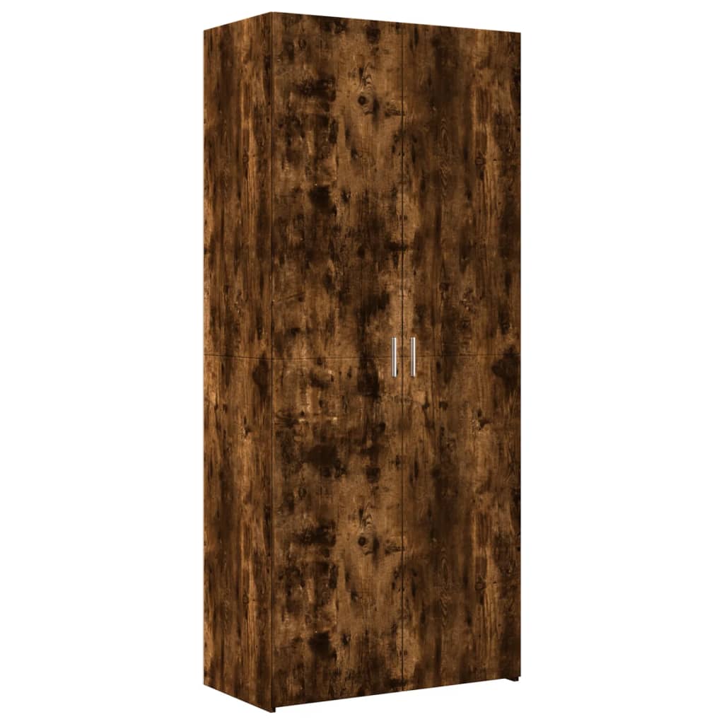 Hochschrank Räuchereiche 80x42,5x225 cm Holzwerkstoff