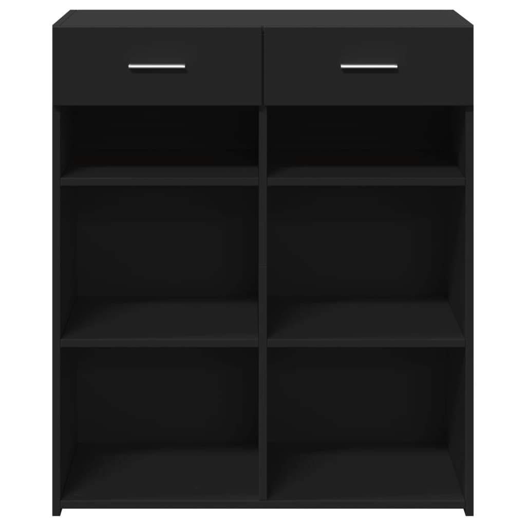 Sideboard Schwarz 80x42,5x93 cm Holzwerkstoff