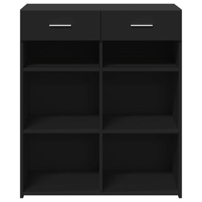 Sideboard Schwarz 80x42,5x93 cm Holzwerkstoff