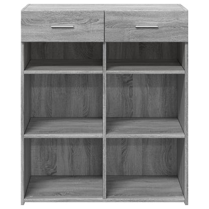 Sideboard Grau Sonoma 80x42,5x93 cm Holzwerkstoff