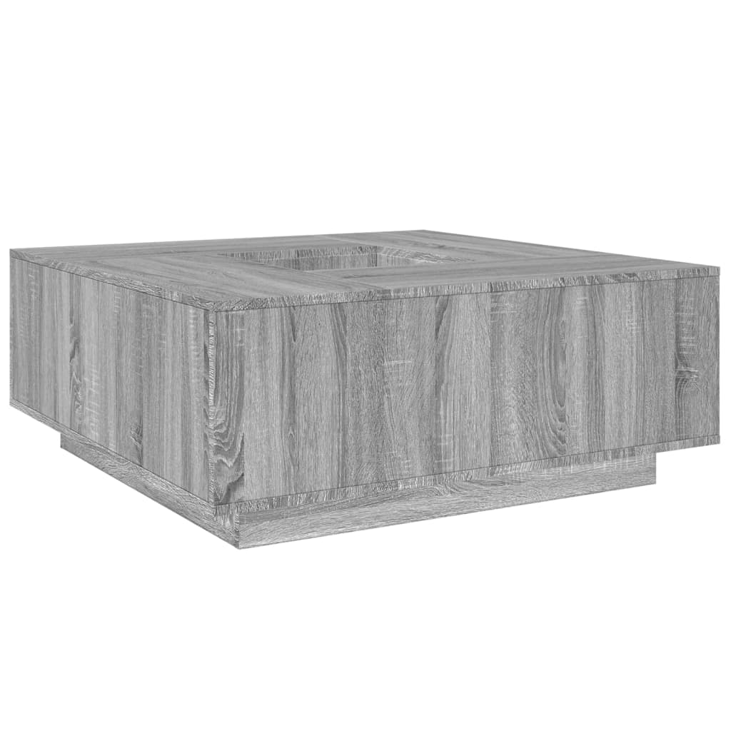 Couchtisch Grau Sonoma 100x100x40 cm Holzwerkstoff