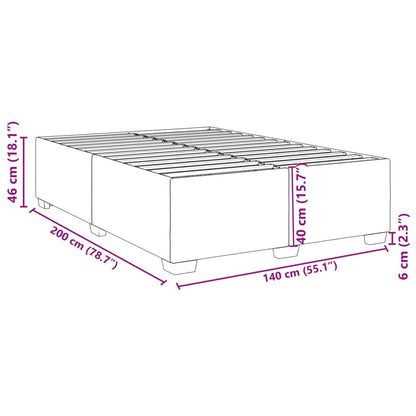 Bettgestell Weiß 140x200 cm Kunstleder