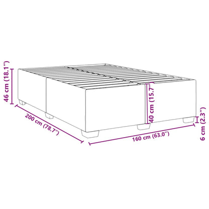 Bettgestell Rosa 160x200 cm Samt