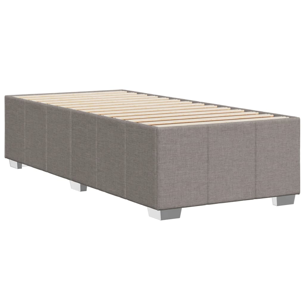 Bettgestell Taupe 90x200 cm Stoff