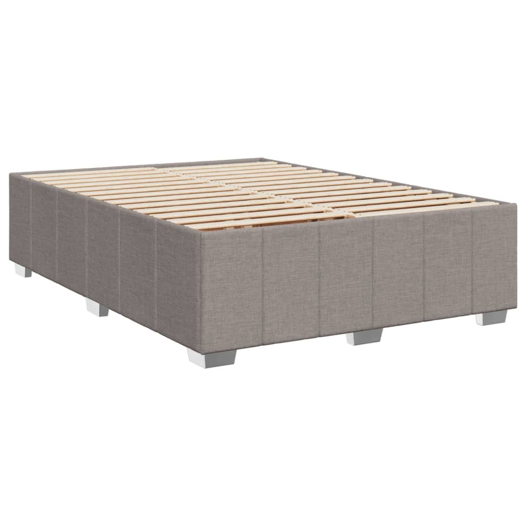 Bettgestell ohne Matratze Taupe 140x200 cm Stoff