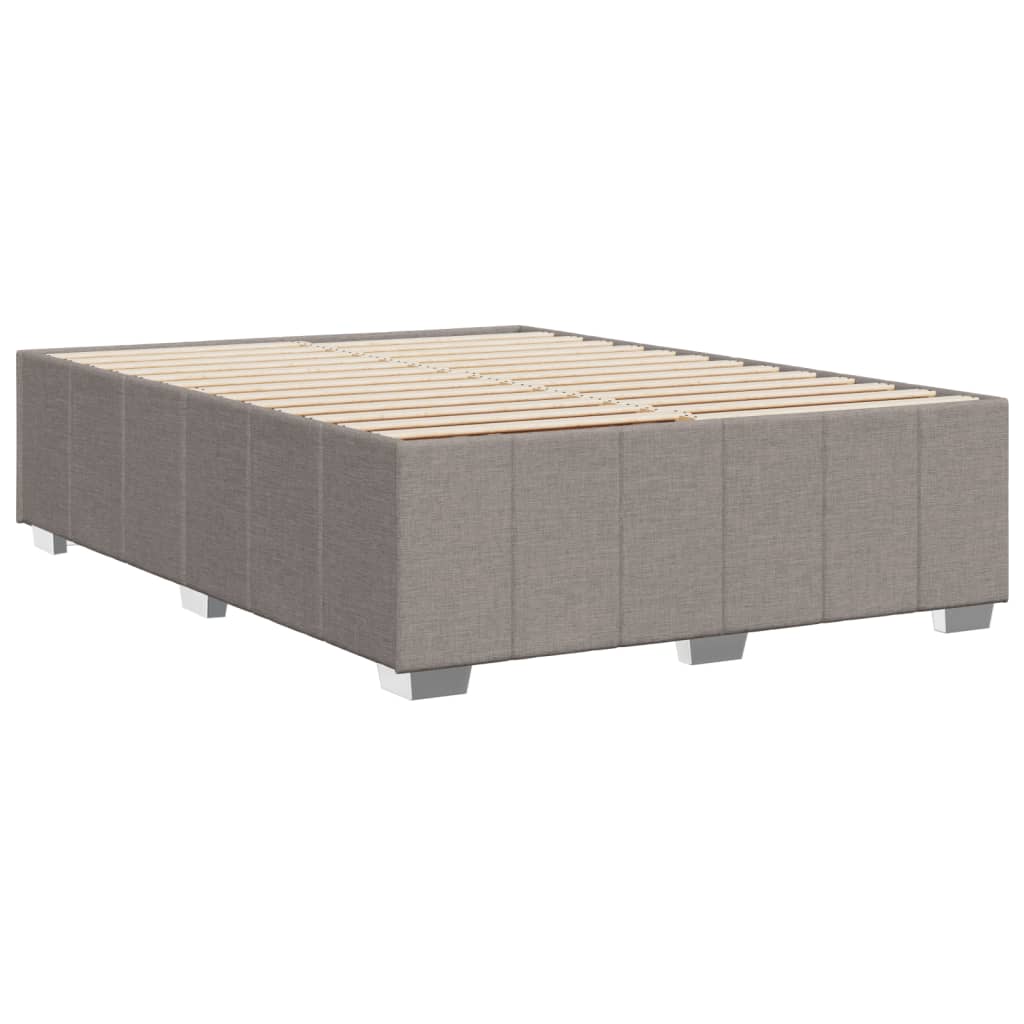 Bettgestell ohne Matratze Taupe 140x200 cm Stoff