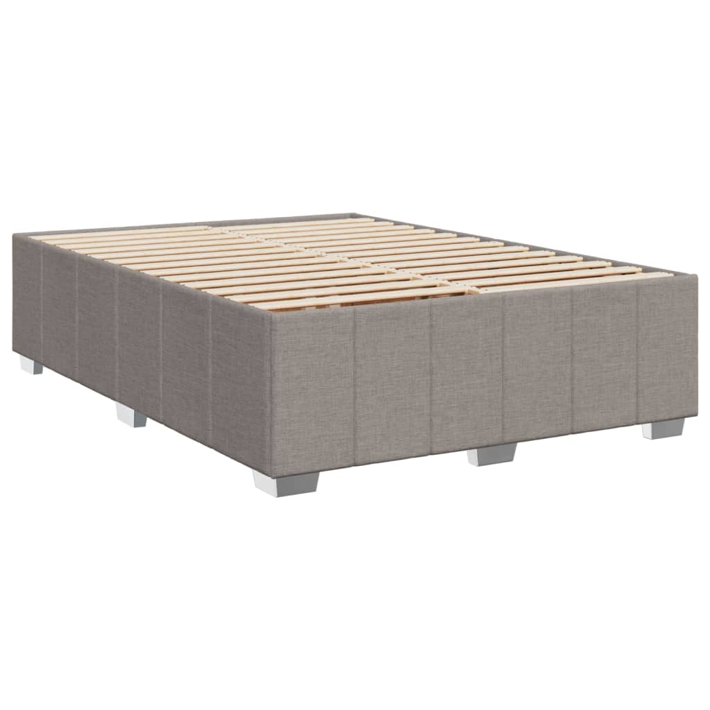 Bettgestell ohne Matratze Taupe 160x200 cm Stoff