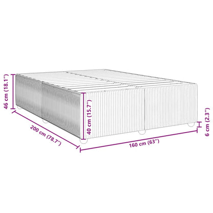 Bettgestell Rosa 160x200 cm Samt