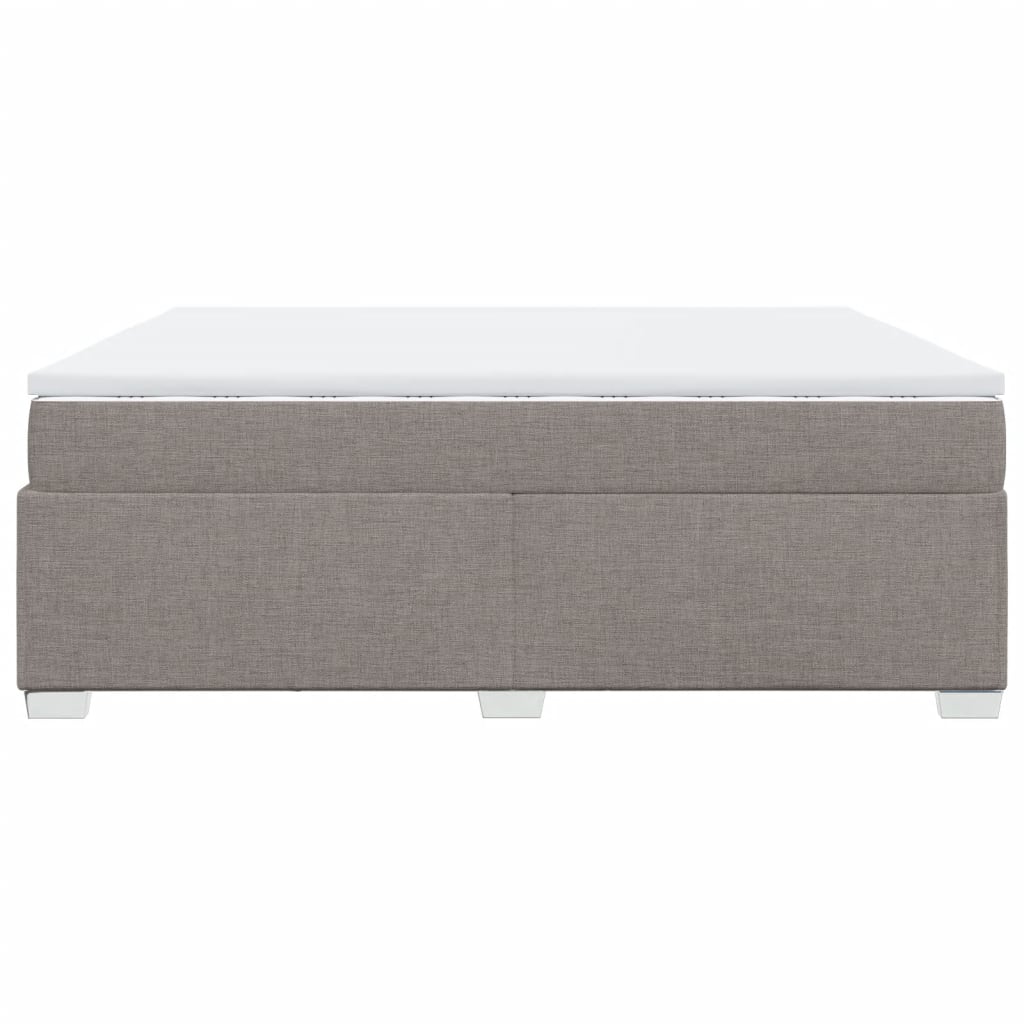 Boxspringbett mit Matratze Taupe 200x200 cm Stoff