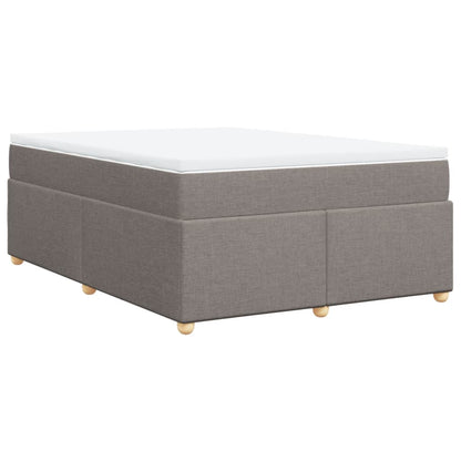 Boxspringbett mit Matratze Taupe 160x200 cm Stoff