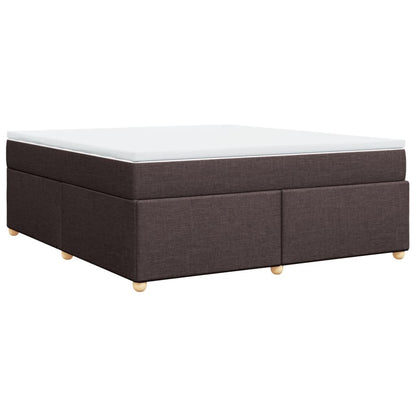 Boxspringbett mit Matratze Dunkelbraun 180x200 cm Stoff