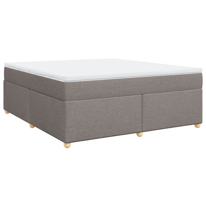 Boxspringbett mit Matratze Taupe 180x200 cm Stoff