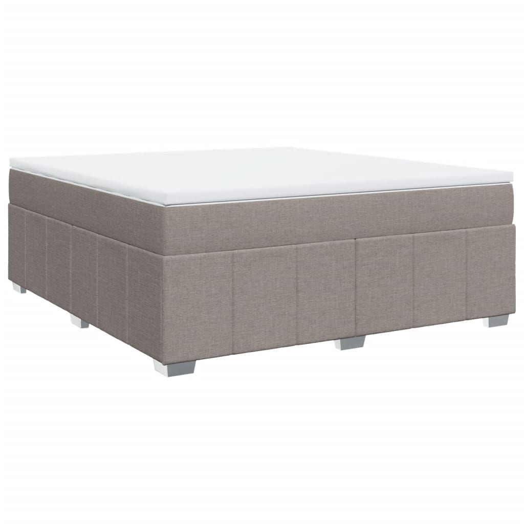 Boxspringbett mit Matratze Taupe 180x200 cm Stoff