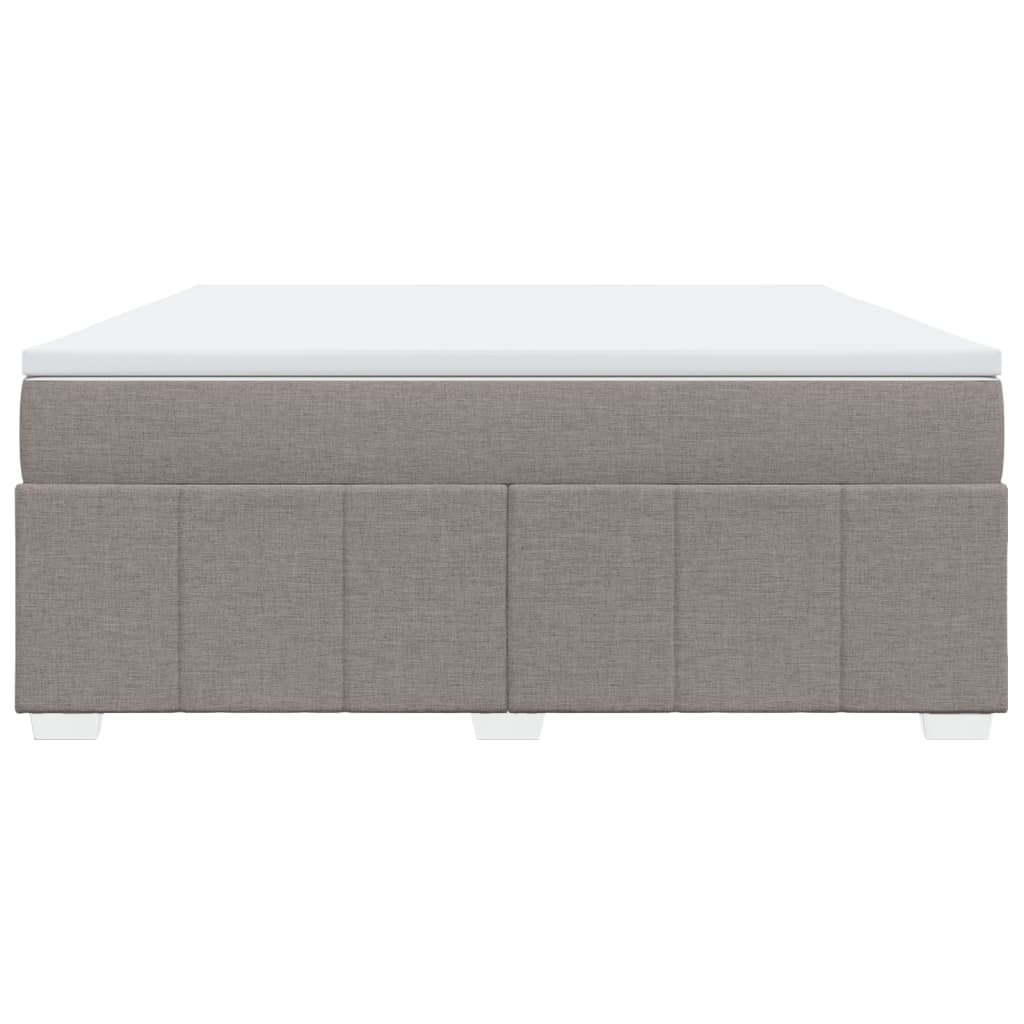 Boxspringbett mit Matratze Taupe 180x200 cm Stoff