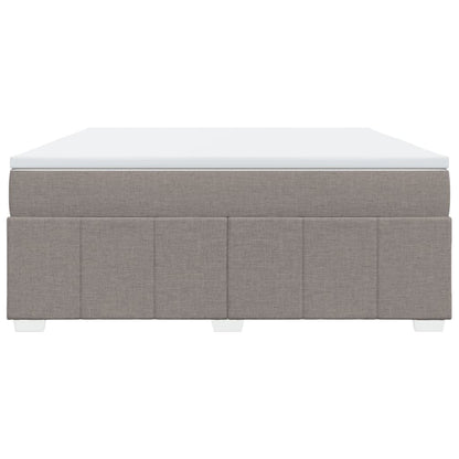 Boxspringbett mit Matratze Taupe 180x200 cm Stoff