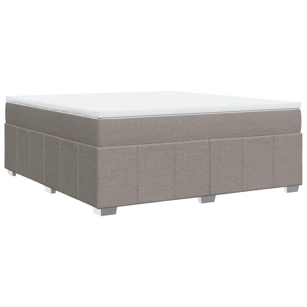 Boxspringbett mit Matratze Taupe 180x200 cm Stoff