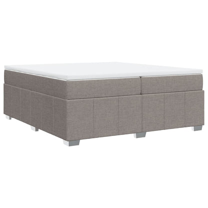 Boxspringbett mit Matratze Taupe 200x200 cm Stoff