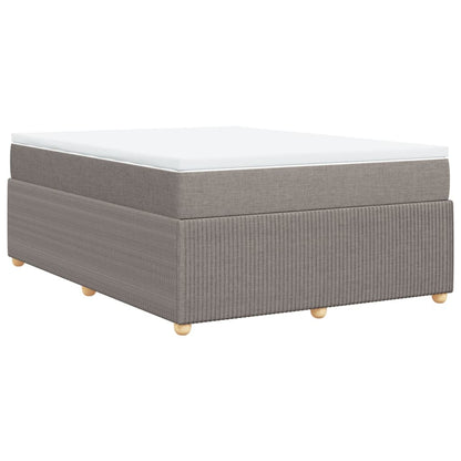 Boxspringbett mit Matratze Taupe 140x200 cm Stoff