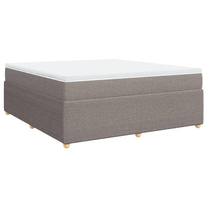 Boxspringbett mit Matratze Taupe 180x200 cm Stoff