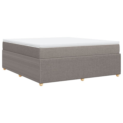 Boxspringbett mit Matratze Taupe 180x200 cm Stoff