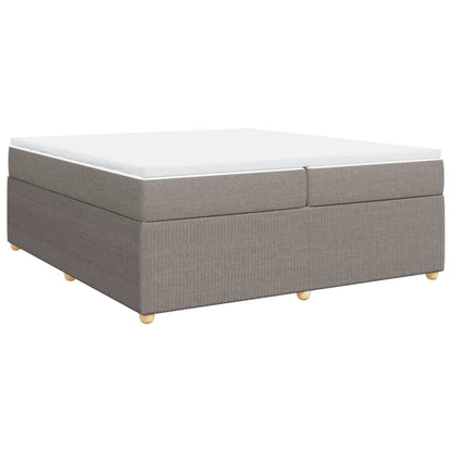 Boxspringbett mit Matratze Taupe 200x200 cm Stoff