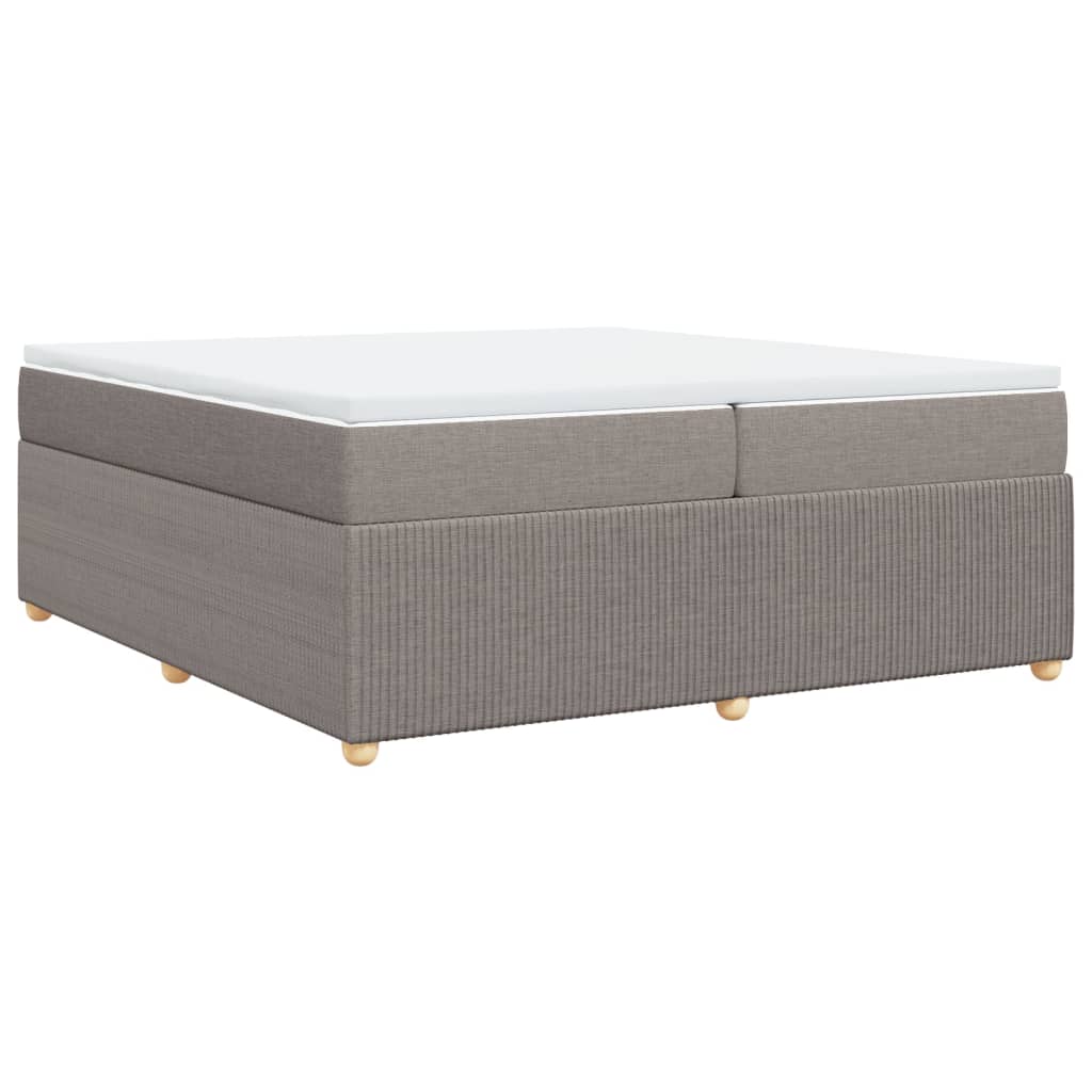 Boxspringbett mit Matratze Taupe 200x200 cm Stoff