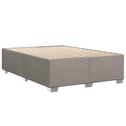 Boxspringbett mit Matratze Taupe 160x200 cm Stoff