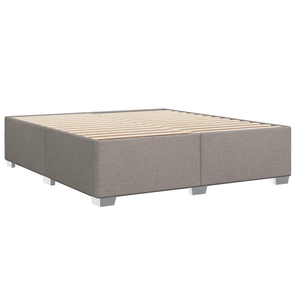 Boxspringbett mit Matratze Taupe 180x200 cm Stoff