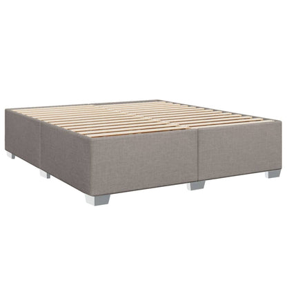 Boxspringbett mit Matratze Taupe 200x200 cm Stoff