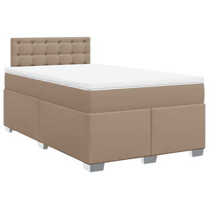 Boxspringbett Matratze Cappuccino-Braun 140x200cm Kunstleder