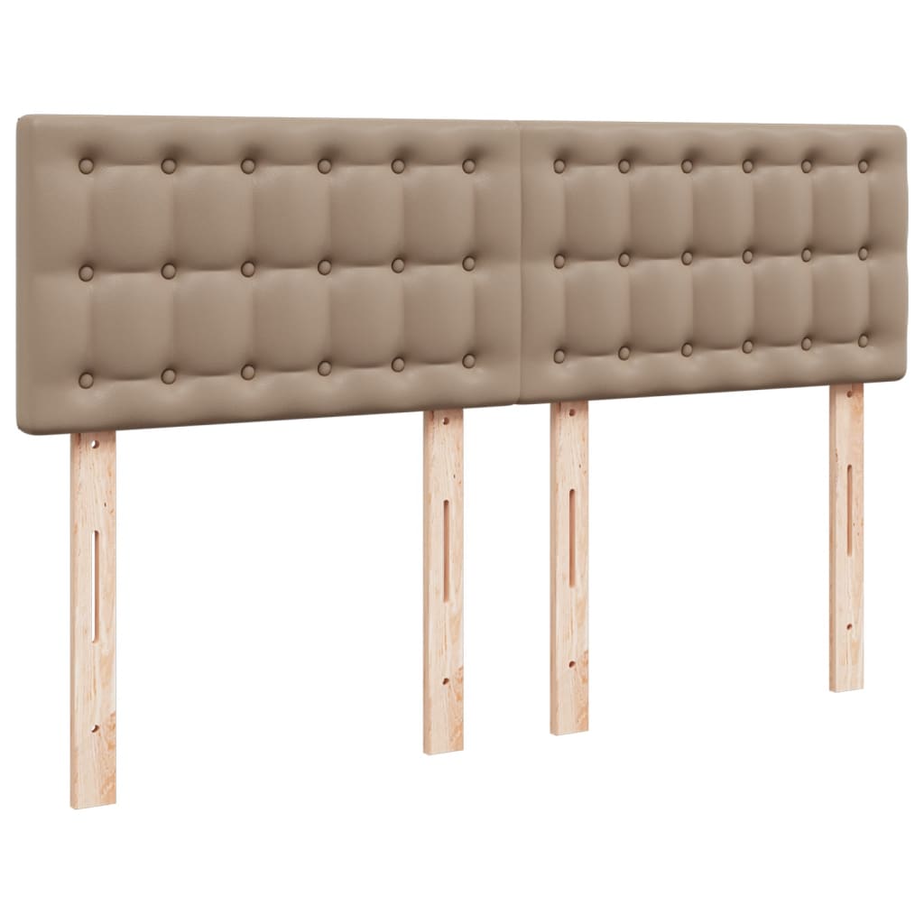 Boxspringbett Matratze Cappuccino-Braun 140x200cm Kunstleder