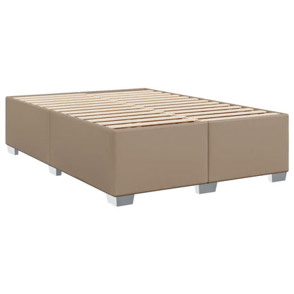 Boxspringbett Matratze Cappuccino-Braun 160x200 cm Kunstleder