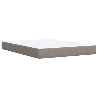 Boxspringbett mit Matratze Taupe 140x200 cm Stoff