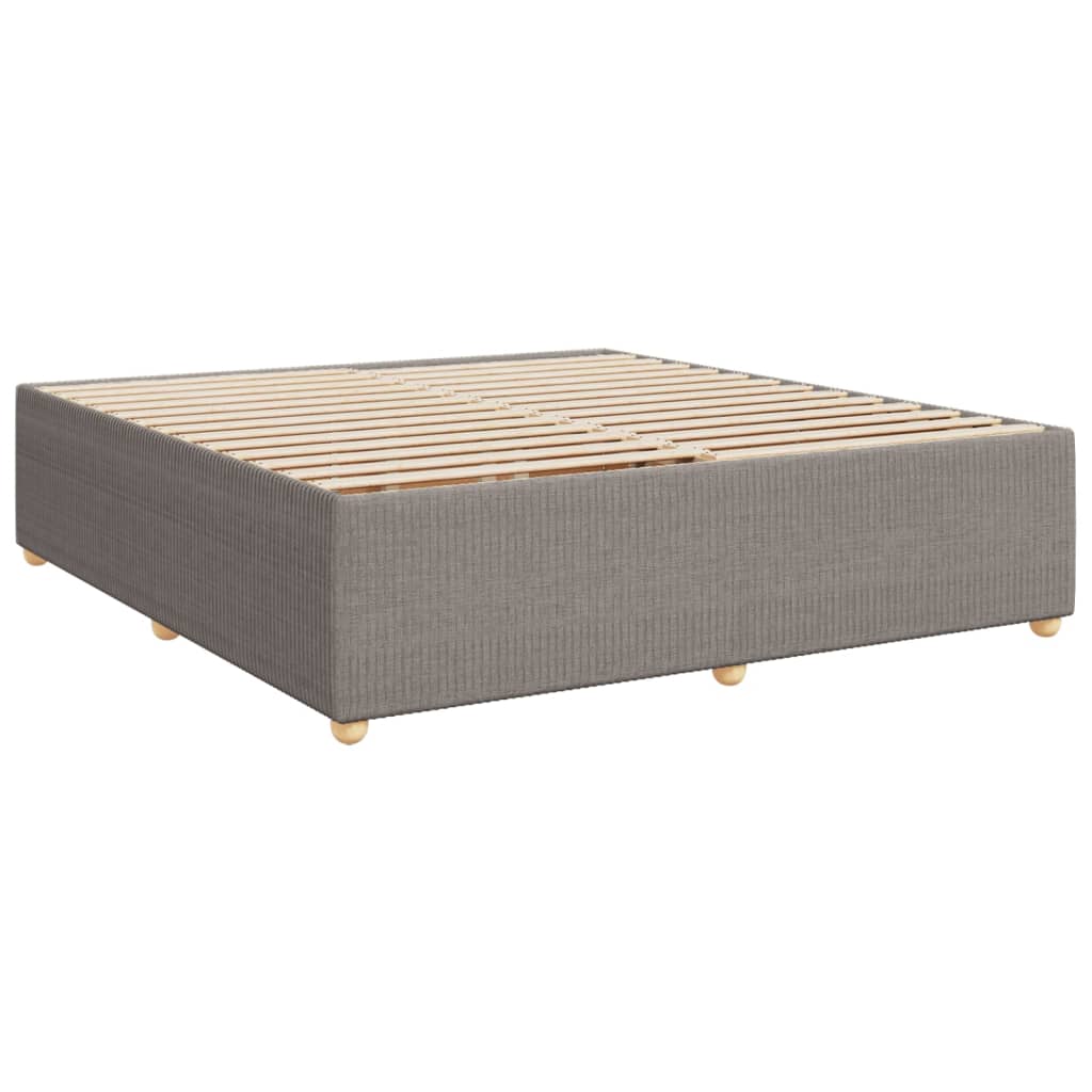 Boxspringbett mit Matratze Taupe 180x200 cm Stoff