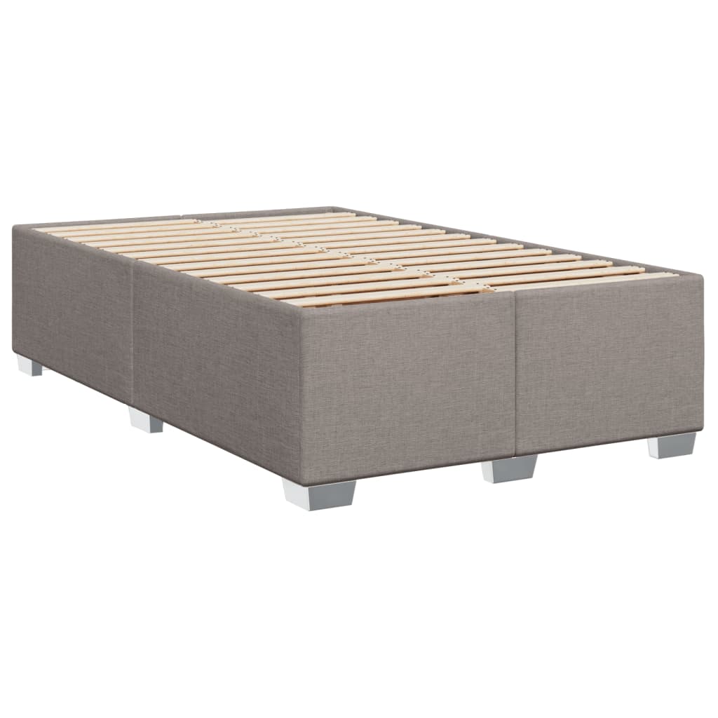 Boxspringbett mit Matratze Taupe 90x200 cm Stoff